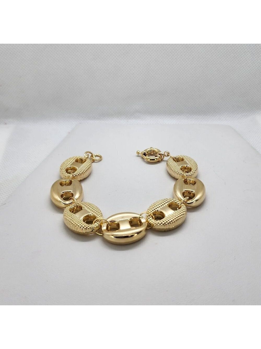 Brand New Bazilian 18k Gold Filled Mariner Link Bracelet